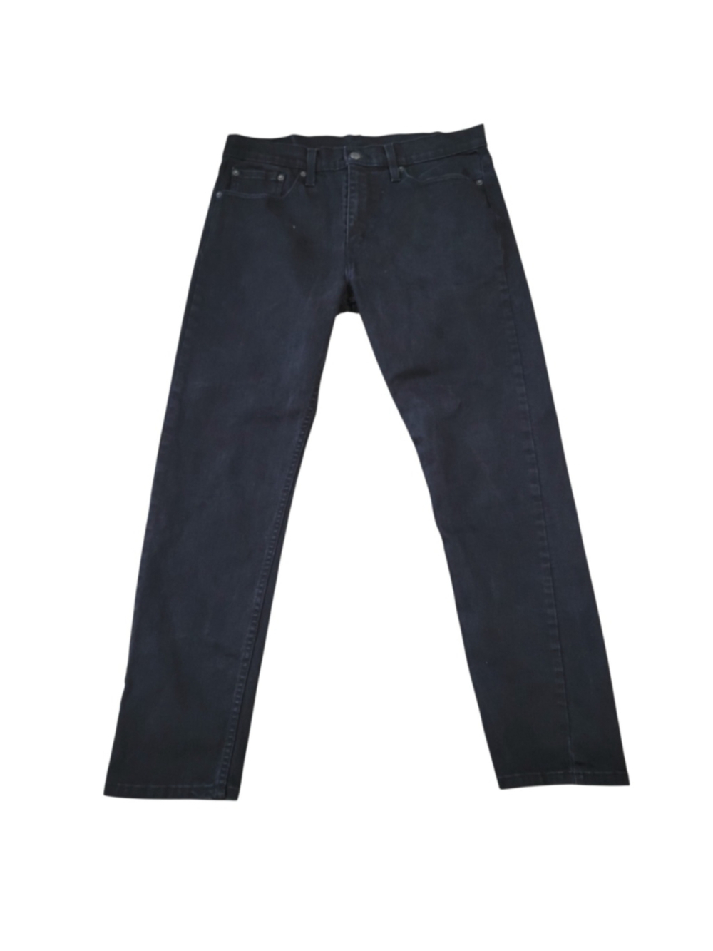 Levi's 502 Slim-Fit Black Cotton Elastane Blend Zip-Fly Jeans Size 32/32 Men's